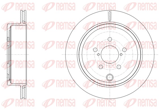 Disque de frein REMSA 61536.10