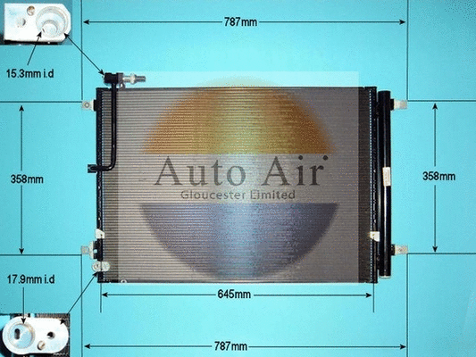 Condenseur, climatisation AUTO AIR GLOUCESTER 16-1989