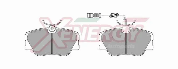 Kit de plaquettes de frein, frein à disque AP XENERGY X40202