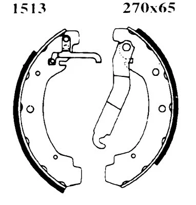 Jeu de mâchoires de frein BSF 01513