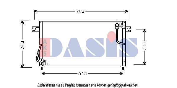 Condenseur, climatisation AKS DASIS 142200N