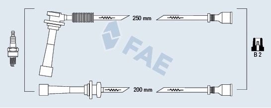 Kit de câbles d'allumage FAE 85145