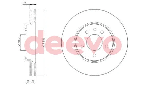 Disque de frein DEEVO BD21480
