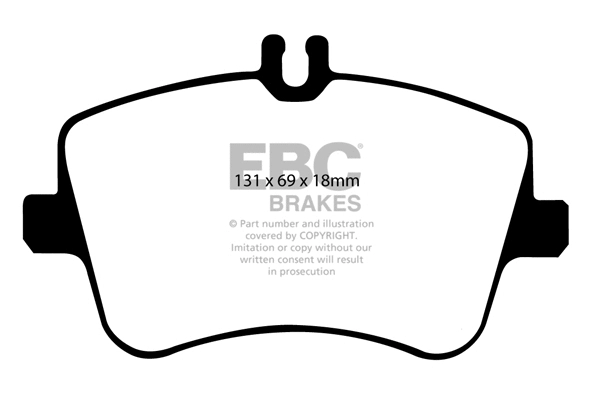 Kit de plaquettes de frein, frein à disque EBC Brakes DP21365