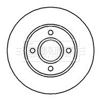 Disque de frein BORG & BECK BBD5050