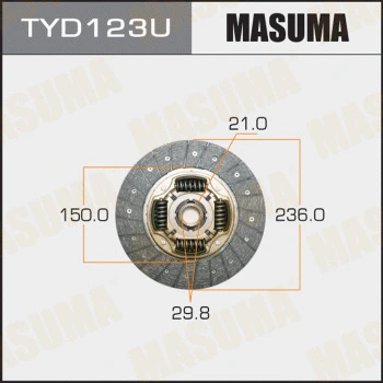 Disque d'embrayage MASUMA TYD123U