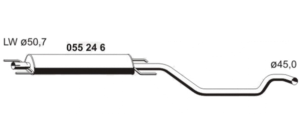 Silencieux central VEGAZ GmbH OS-624ERNS