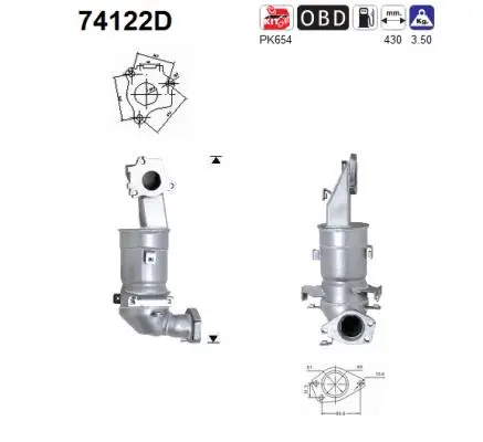 Catalyseur AS 74122D
