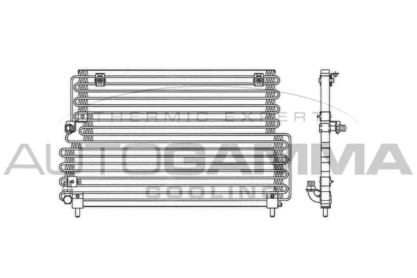 Condenseur, climatisation AUTOGAMMA 102826