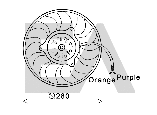 Ventilateur, refroidissement du moteur EACLIMA 33V02015