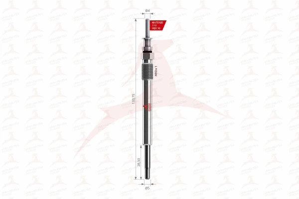 Bougie de préchauffage MEHA AUTOMOTIVE MH70180