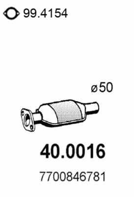 Catalyseur ASSO 40.0016