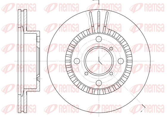 Disque de frein REMSA 6553.10