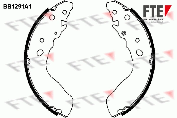Jeu de mâchoires de frein FTE 9100063