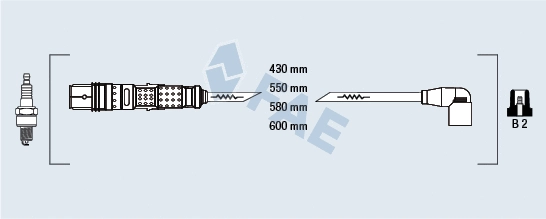 Kit de câbles d'allumage FAE 85871