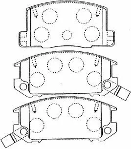 Kit de plaquettes de frein, frein à disque AISIN A2N044