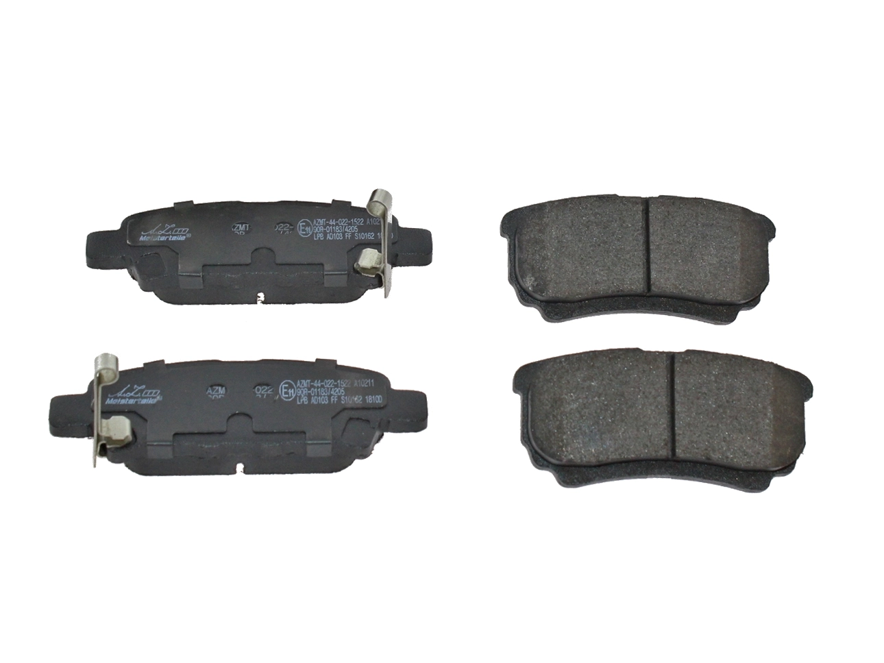 Kit de plaquettes de frein, frein à disque A.Z. Meisterteile AZMT-44-022-1522