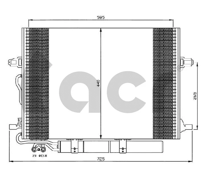 Condenseur, climatisation ACR 300559