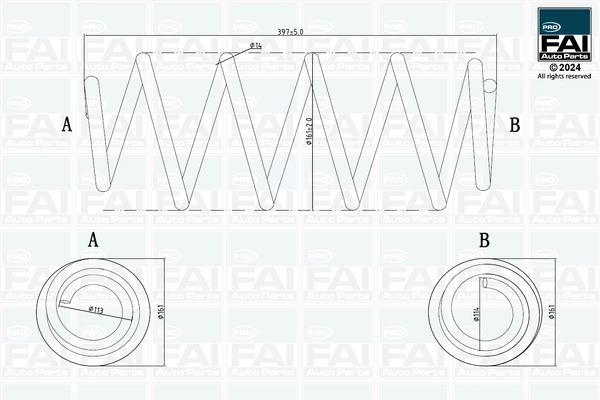 Ressort de suspension FAI AutoParts FPCS183