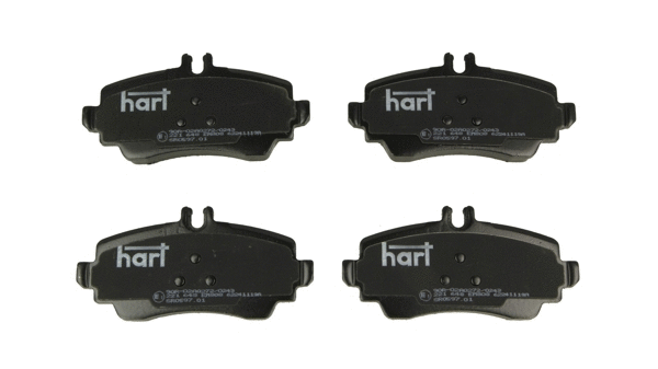 Kit de plaquettes de frein, frein à disque HART 221 648