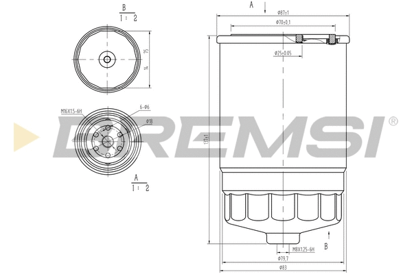 Filtre à carburant BREMSI FE0053