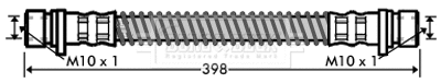 Flexible de frein BORG & BECK BBH7336