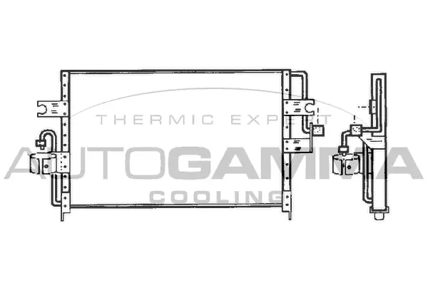 Condenseur, climatisation AUTOGAMMA 101835