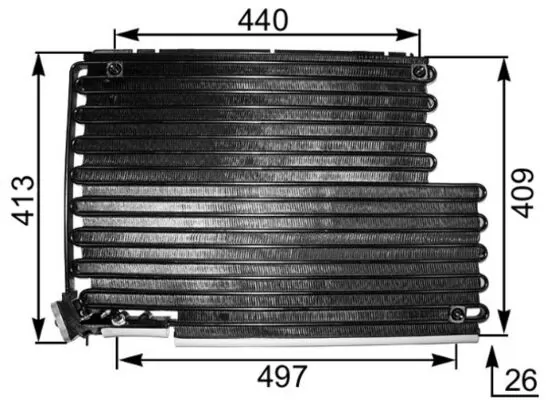 Condenseur, climatisation MAHLE AC 343 000S