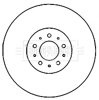 Disque de frein BORG & BECK BBD5945S