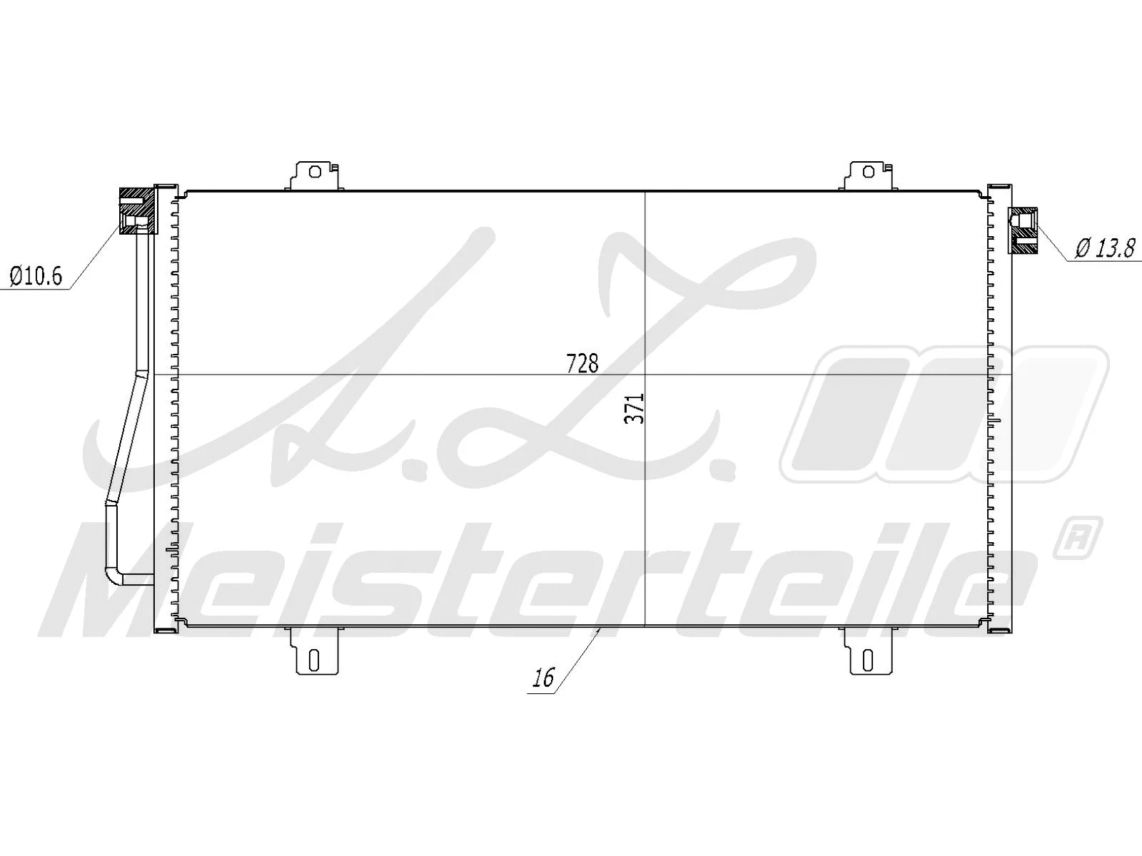 Condenseur, climatisation A.Z. Meisterteile AZMT-45-030-1332