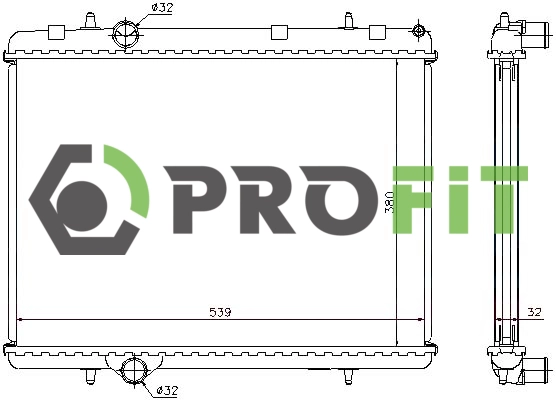 Radiateur, refroidissement du moteur PROFIT 1740-0089