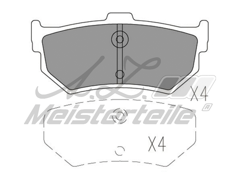 Kit de plaquettes de frein, frein à disque A.Z. Meisterteile AZMT-44-022-1838