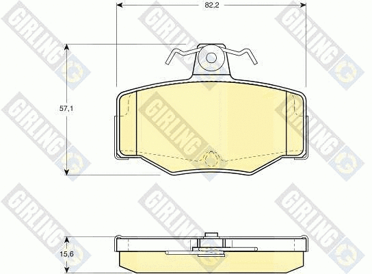 Kit de plaquettes de frein, frein à disque GIRLING 6130921