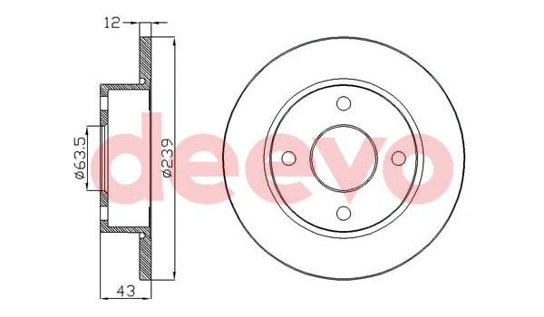 Disque de frein DEEVO BD30900