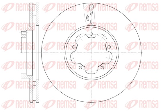Disque de frein REMSA 61022.10