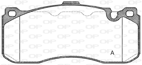 Kit de plaquettes de frein, frein à disque OPEN PARTS BPA1380.00