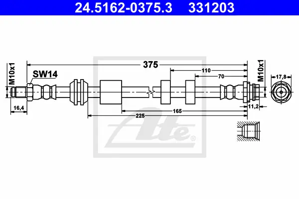 Flexible de frein ATE-APAC 24.5162-0375.3
