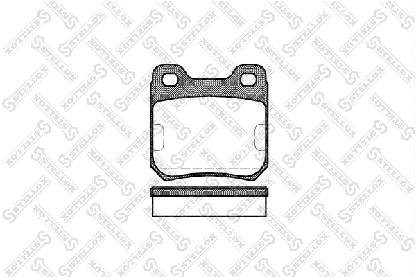 Kit de plaquettes de frein, frein à disque STELLOX 250 010-SX
