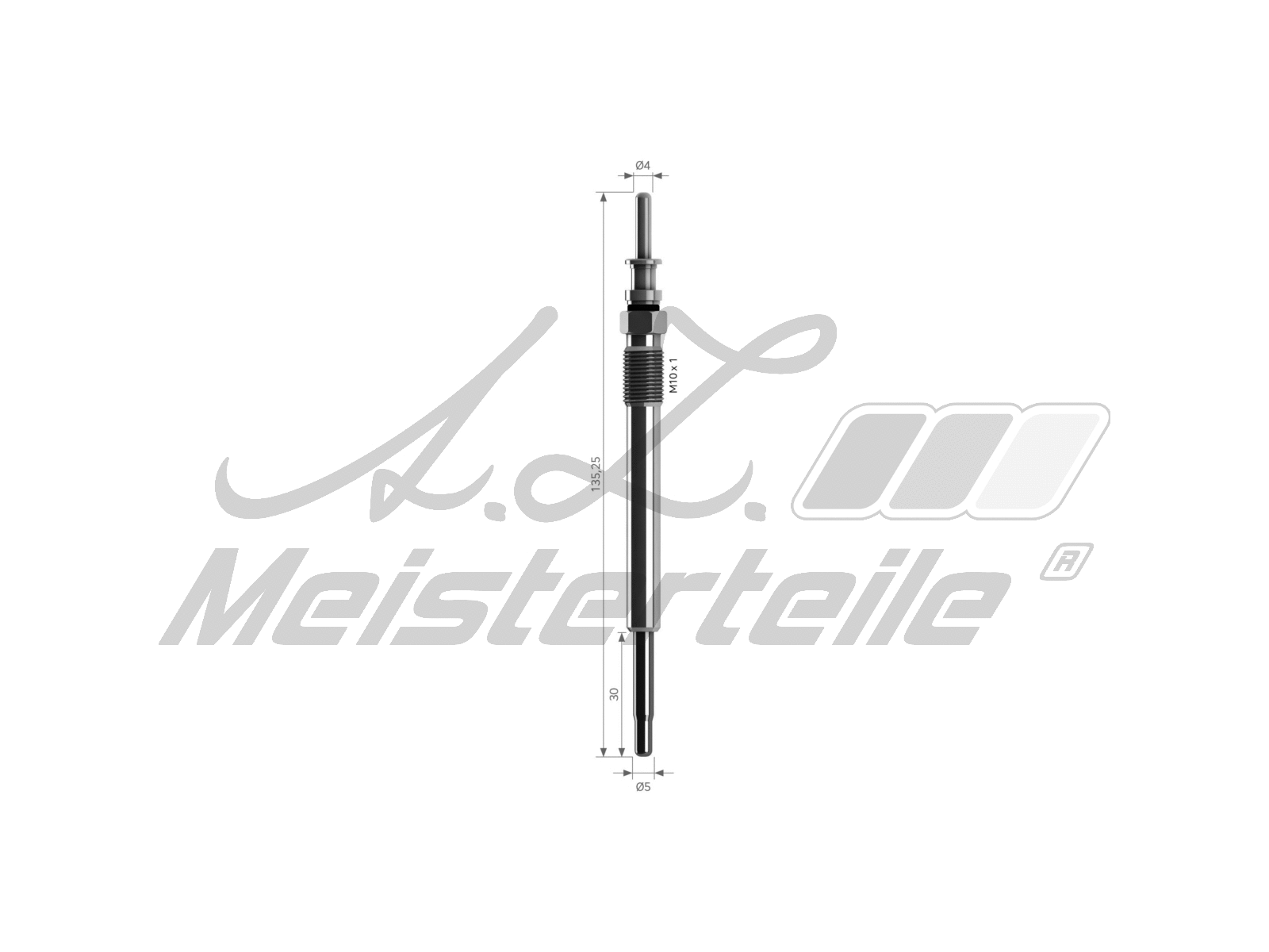 Bougie de préchauffage A.Z. Meisterteile AZMT-49-040-1038