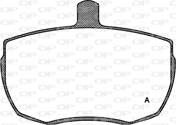 Kit de plaquettes de frein, frein à disque OPEN PARTS BPA0056.00