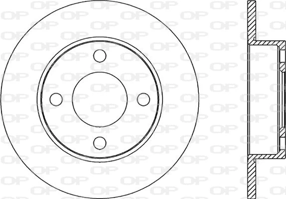 Disque de frein OPEN PARTS BDR2045.10