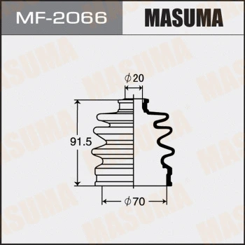 Jeu de joints-soufflets, arbre de commande MASUMA MF-2066