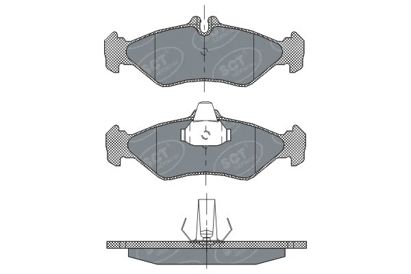 Kit de plaquettes de frein, frein à disque SCT - MANNOL SP 301 PR