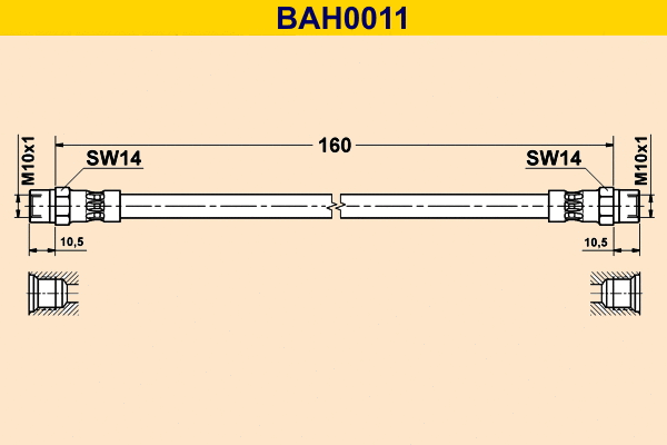 Flexible de frein BARUM BAH0011