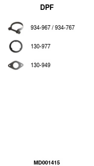 Filtre à particules / à suie, échappement FA1 MD001415