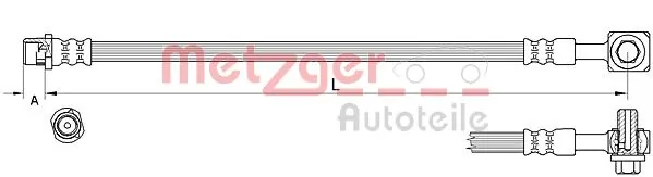 Flexible de frein METZGER 4111626