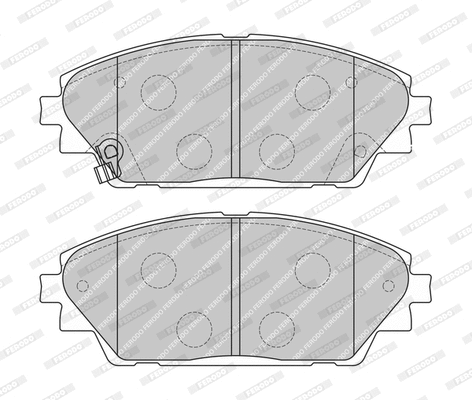Kit de plaquettes de frein, frein à disque FERODO FDB4446-D
