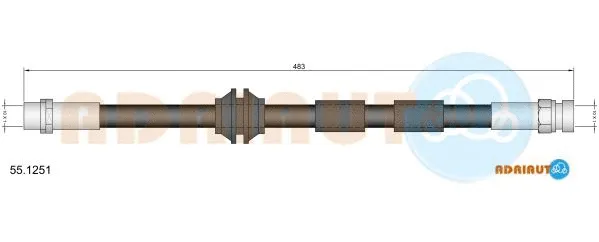 Flexible de frein ADRIAUTO 55.1251