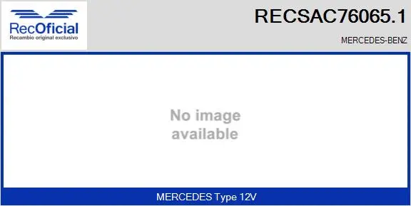 Compresseur, climatisation RECOFICIAL RECSAC76065.1