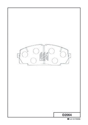 Kit de plaquettes de frein, frein à disque MK Kashiyama D2064